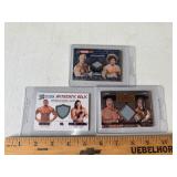 (3) Event-Used Mat WWE Cards