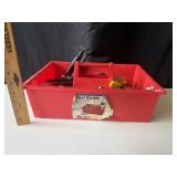 14in Plastic Tool Caddy with Tools