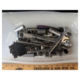 Lot of Wrenches, Metal Sockets, Extensions