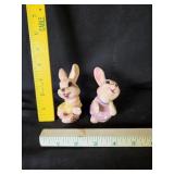 VTG Anthropomorphic Ceramic Bunny Salt & Pepper