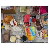 Box Lot- Candles, Toys, VTG Books, Christmas