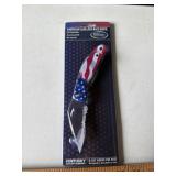 American Flag Lock Back Knives