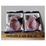 (2) Pink USB to Lightning Charging Cords