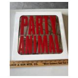 (6) 12' 1980s 'Party Animal' Fair Prize Mirror Art