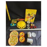 Lot of VTG Toys & Book