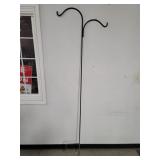 Black Metal Double Shepherd's Hook 82'
