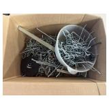 Lot of Metal Pegboard Hooks & Shelf Accessories