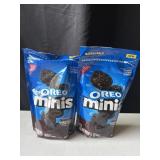 (2) Oreo Minis Chocolate Flavored Resealable Bags