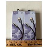 (2) 120W Turbo Fast Charging Cords USB to