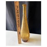 MCM Empoli Italian Art Glass Amber Decanter