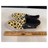 Vans Asher Sunflower Checkered Slip-On Sneakers