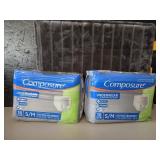 (2) 18pk. Composure Men's Underwear Size S