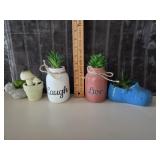 (5) Faux Succulents *NEW*
