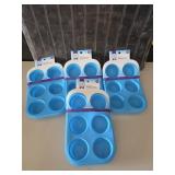 (4) Baked With Love Silicone Baking Pans *NEW*