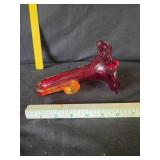 VTG Hand-Blown Red Glass Hummingbird Feeder Tube