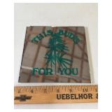 6' 1980s 'This Budï¿½s for You' Fair Prize Mirror