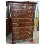COUNCIL CRAFTSMAN FLAMED MAHOGANY TALL CHEST
