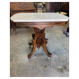 RENIASSANCE VICTORIAN MARBLE TOP TABLE