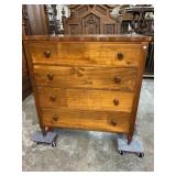 18TH CENTURY SOUTHERN WALNUT 4 DRAWER CHEST