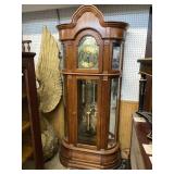 WORKING RIDGEWAY GRANDFATHER CURIO CLOCK