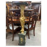 MARBLE FRENCH FIGURAL PEDESTAL