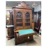 WALNUT RENIASSANCE VICTORIAN SECRETARY