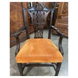 CHINESE CHIPPENDALE ARM CHAIR BY CENTURY CHAIR CO.