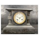 ANTIQUE FRENCH JAPY FRERES CAST IRON CLOCK