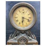 ANTIQUE SETH THOMAS ALARM MANTLE CLOCK