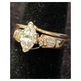 14K COMBINATION DIAMOND BRIDAL SET