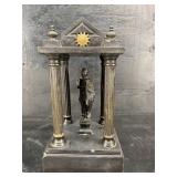 BRONZE STATUE IN COLUMN STAND