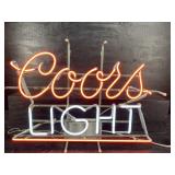COORS LIGHT BEER NEON BAR MAN CAVE LIGHT