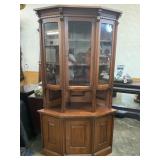 WALNUT VICTORIAN CORNER CABINET