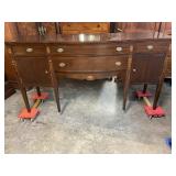 SOLID MAHOGANY INLAID HEPPLEWHITE SIDEBOARD