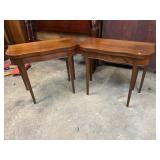 PR OF CRAFTIQUE SOLID MAHOGANY GAME TABLES