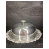 ANTIQUE BARKER ELLIS REPOUSSE EDGE SILVERPLATE