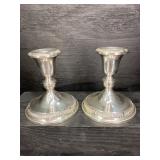 WHITING STERLING SILVER CANDLE STICKS