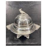 RARE SIMPSON HALL MILLER BIRD TOP BUTTER DISH