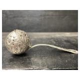 ANTIQUE VICTORIAN STERLING REPOUSSE TEA BALL