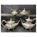 4 PIECE STERLING SILVER REED AND BARTON HAMPTON
