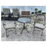 MARBLE TOP 2 PC OUTDOOR SET