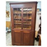 SOLID CHERRY CUSTOM MADE CORNER CABINET