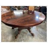 60 IN ROUND FLAMED GRAIN DINING TABLE