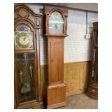 PINE TALL CASE 30 HOUR GRANDFATHER CLOCK