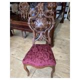 RENIASSANCE VICTORIAN HEAVY CARVED CHAIR