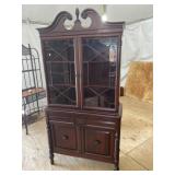 SOLID MAHOGANY CHINA CLOSET BY FINCH FURNITURE