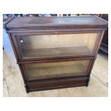 OAK 2 STACK BOOKCASE