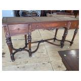 WALNUT HEAVY CARVED SIDEBOARD