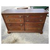 CRAFTIQUE SOLID MAHOGANY 8 DRAWER DRESSER