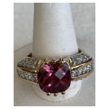 14K GOLD 6.45 CARAT NATURAL PINK TOURMALINE